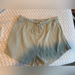 Sabo Skirt Olive Green Ribbed Shorts